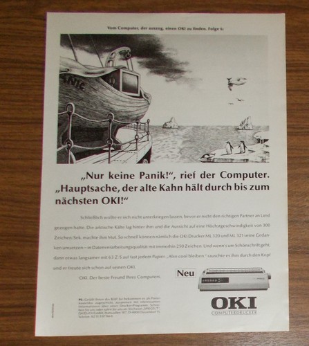 Seltene werbung oki 390 - 390, ml